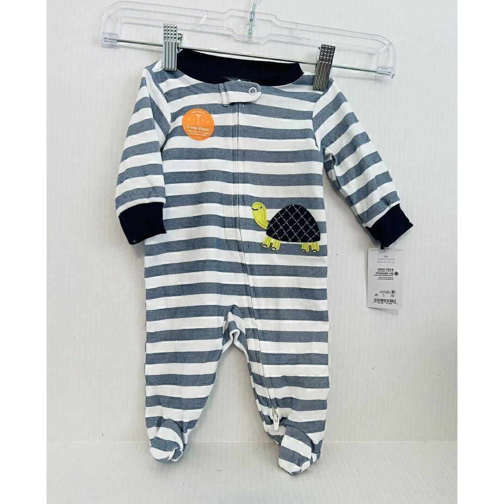 CARTER'S Infant Boy SLEEP & PLAY 3 Months NWT Turtle Design